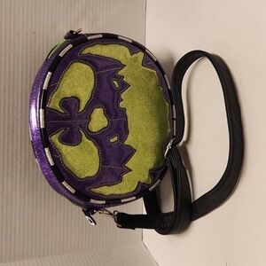 Love Pain And Stitches Purse Purple Green